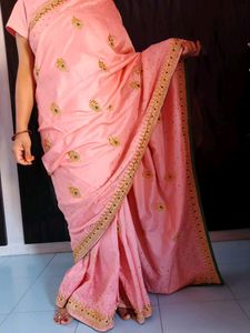 Lehnga Style Saree With Stitched Blouse