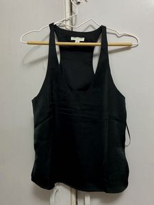 H&M Sleek Black Racerback Tank Top