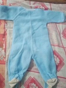 Cozy Baby Blue Sleepsuit