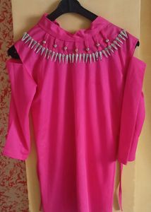 REAL PINK HAND SLEEVE TOP