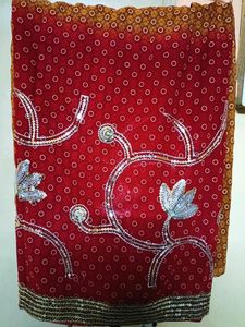 This New Beautiful Double Colour Bandhani Saree