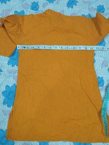 Orange Embroidered Kurta