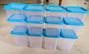 Plastic Storage Jar and Container  Square Containe