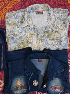 Baby boy Denim Jacket &amp; Pants Set