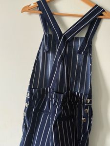 Striped Navy Blue Jumpsuit