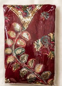 Elegant Red Kurta  and Dark Pants(fabric)
