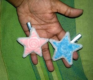 Cute Plush Star Hair Clips (Set of 2)