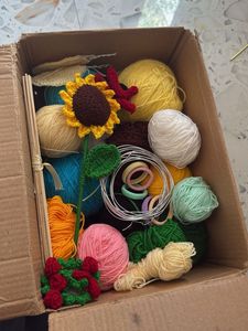 Crochet Yarn &amp; Craft Supplies Kit