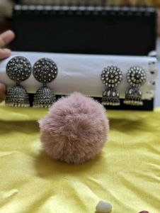 Elegant Oxidized Jhumka Earrings