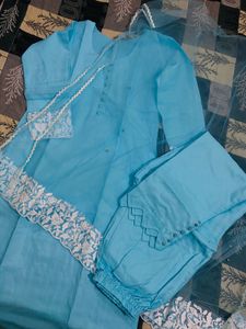 Stunning Blue Kurta Set with Dupatta