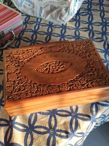 Beautiful Hard wood carved box rajasthani