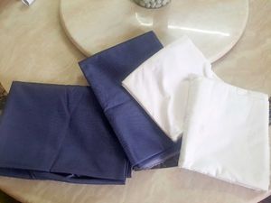 Unstitched Dress Material - Grey & White (cream))