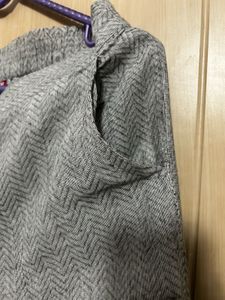 Classic Grey Herringbone Trousers