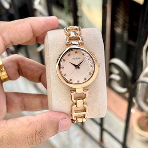 Fossil Rose Gold Watch Women New Stock