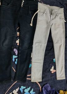 Stylish Denim Jeans - Black & Grey
