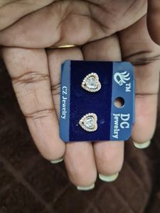 Heart AD Stone Earing