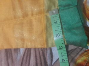 Elegant Orange and Green Saree