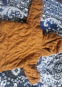 Brown Hooded Kids' Jacket