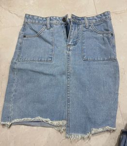Denim Mini Skirt