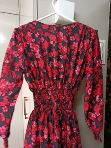 Chic Floral Print Midi Dress