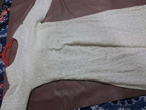 Embroidered Chikankari Dress Material XXL
