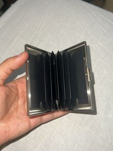 Y2K Sleek Metal Card Holder