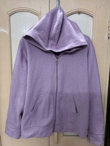 Fleece Lavender Zip-Up Hoodie