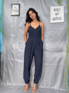 Chic Black Spaghetti Strap Jumpsuit