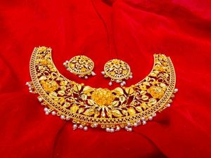 Gold Plated Traditional Necklace Set