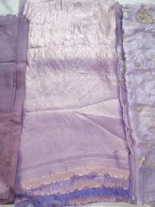 beautiful Lilac suit with cutdana handwork