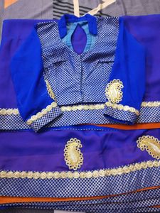 Combo of 2 Beautiful Blue Sarees