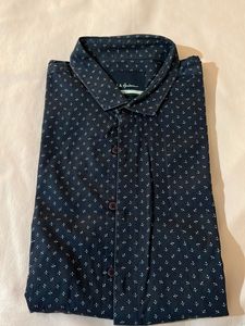 Men's Printed Button-Down Shirt