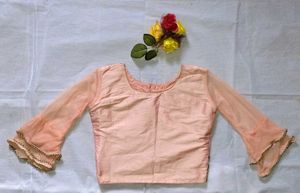 Peach Embroidered Blouse Set✨🍥