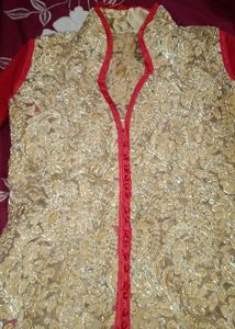 Red and Golden Lehenga Set