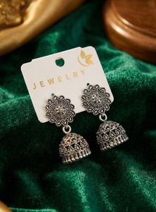 COMBO OF 6- Tulsi Silver Jhumka Earrings