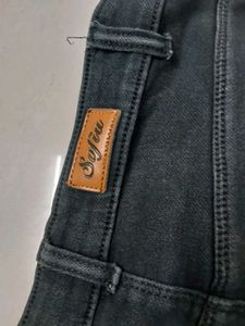 Flared Black Denim Jeans