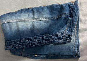 Denim Strapless Dress