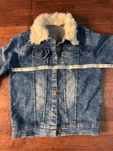 Women's Denim Jacket with Fur Lining