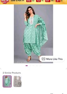 Light Green Printed Kurta Set