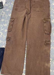 Brown Cargo Jeans