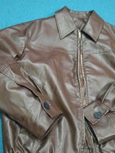 Savana oversized faux leather jacket
