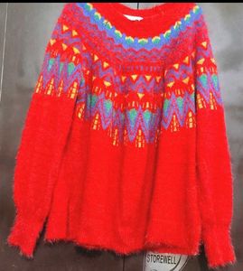 Red 🔴 Sweater For Healthy Girl Or Women 50 Bust