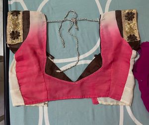 Peach Saree with blouse