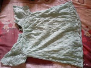 Light Blue Textured Blouse