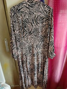 Topshop Zebra Print Mexi Dress