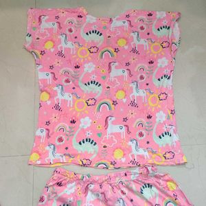 Cute Unicorn &amp; Dinosaur Pajama Set