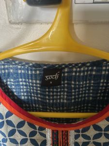 Blue Geometric Print Kurta