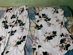 Floral Print Sleepsuit Set
