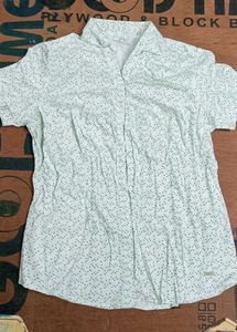 Cute Polka Dot Button-Up Top