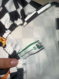 Checkerboard Flame Tube Top